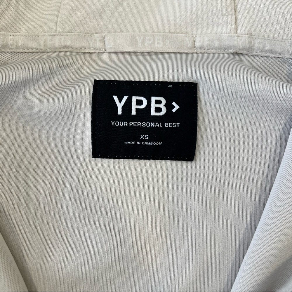 Abercrombie Fitch YPB Half Zip Hoodie Sweatshirt Women’s XS Cement Cropped - Picture 4 of 9